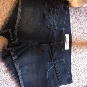 Black Jean shorts